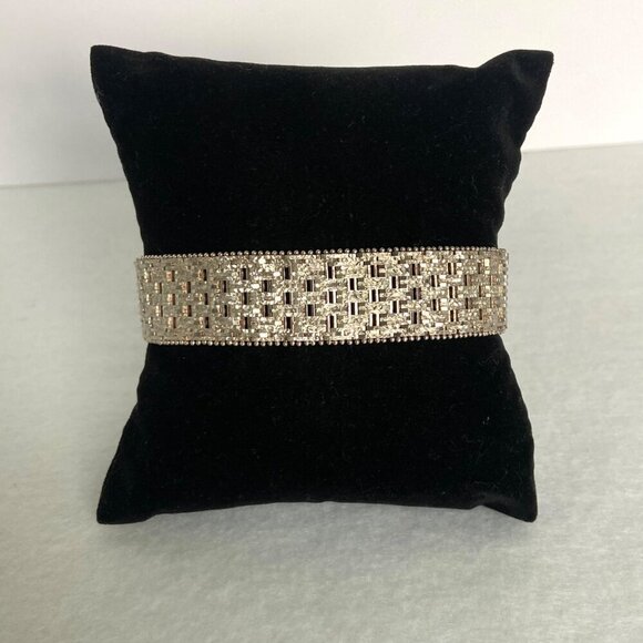 Italian Milor Sterling Silver 925 Heavy 16mm Wide Woven Riccio Bracelet 7.25" - Picture 13 of 16